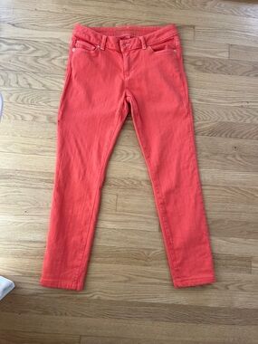 Michael Kors Coral-Red Skinny Jeans
